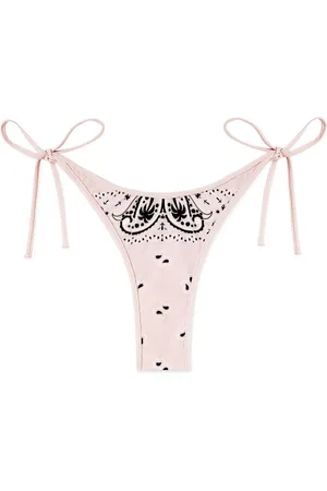 Palm Angels Slip bikini con stampa paisley