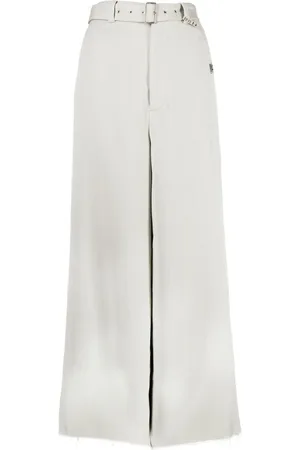 Maison Mihara Yasuhiro Pantaloni a gamba ampia con cintura