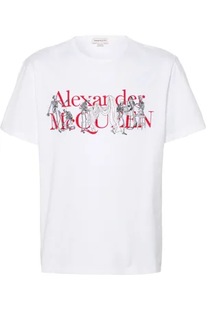 Alexander McQueen T-shirt con logo Tailor Skeleton
