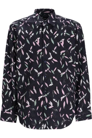 HUGO BOSS Camicia con stampa astratta