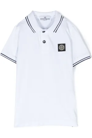 Stone Island Polo con applicazione Compass