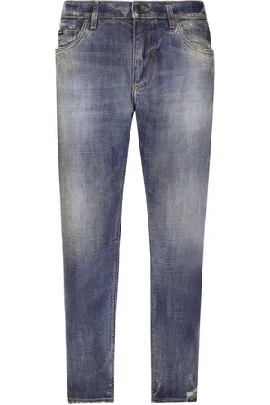 Dolce & Gabbana Jeans affusolati con effetto vissuto