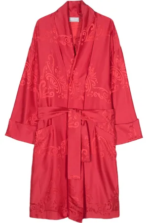 VERSACE Cappotto con logo jacquard anni 