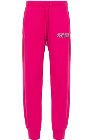 VERSACE Pantaloni sportivi con ricamo