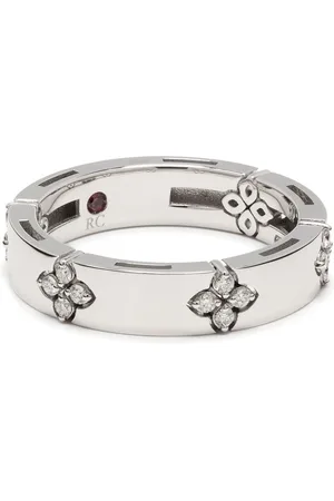 Roberto Coin Anello Love in Verona in oro bianco 18 carati con diamanti