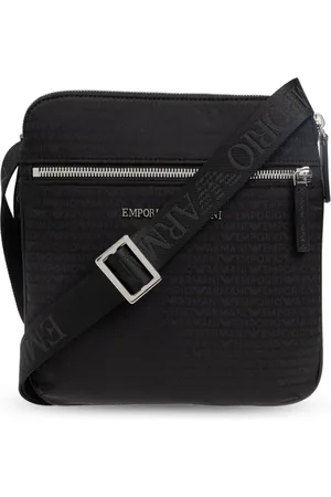 Emporio Armani Borsa messenger con stampa