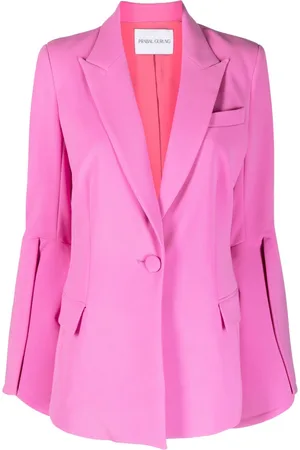 PRABAL GURUNG Blazer monopetto con spacchi sulle maniche