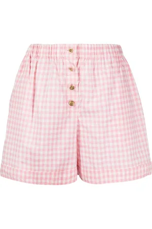 CHANEL Shorts corti a quadretti CC anni 