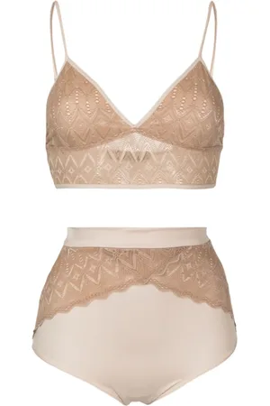 Lethicia Bronstein Set lingerie con inserti in pizzo (2 pz)
