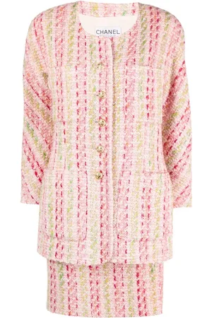 CHANEL Tailleur con gonna in tweed anni 