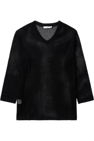 B+AB Top a rete con scollo a V
