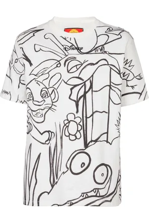 Balmain T-shirt con stampa grafica x Disney