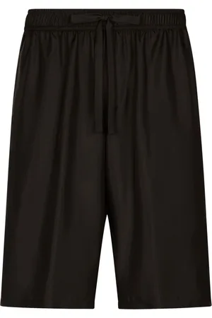 Dolce & Gabbana Shorts sportivi in seta con ricamo