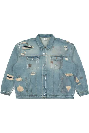 Vetements Giacca denim con strappi