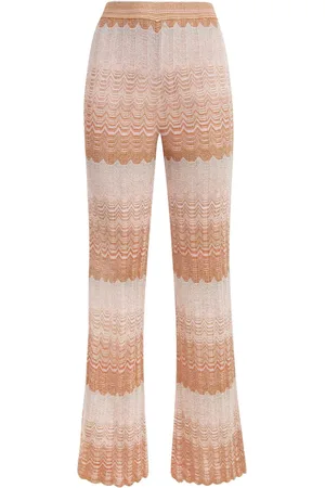 Missoni Pantaloni svasati a zigzag