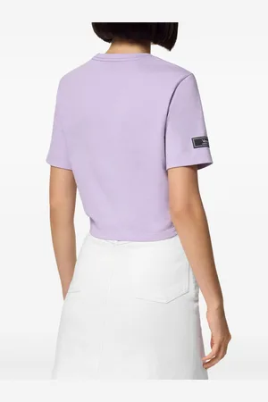 VERSACE T-shirt Safety Pin crop