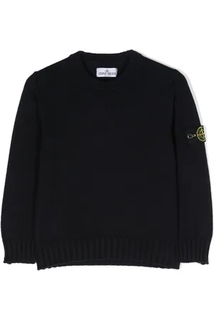 Stone Island Maglione girocollo con applicazione Compass