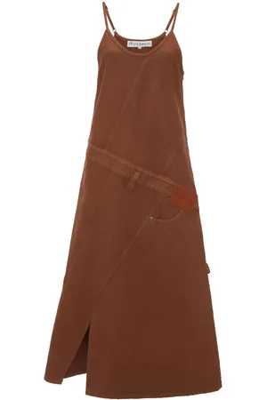 J.W.Anderson Abito midi con applicazione logo