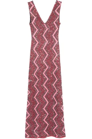 Missoni Abito lungo con motivo a zig zag