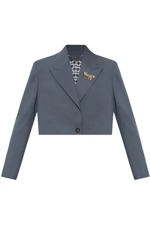 Golden Goose Giacca crop con spilla