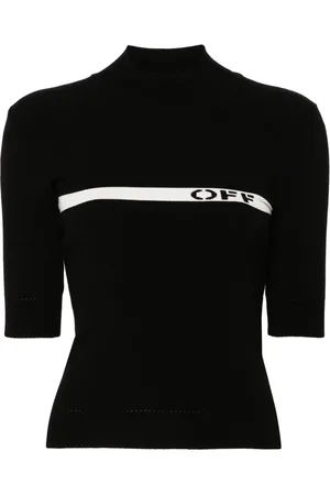 OFF-WHITE T-shirt con logo a intarsi