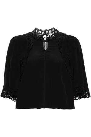 Marant Etoile Blusa Enoha in pizzo sangallo