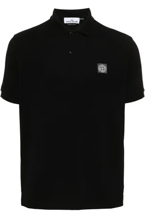 Stone Island Polo con applicazione Compass
