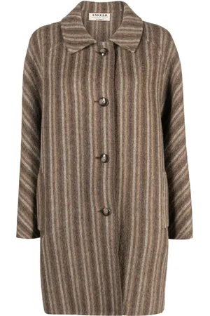 A.N.G.E.L.O. Vintage Cult Cappotto midi a righe anni 
