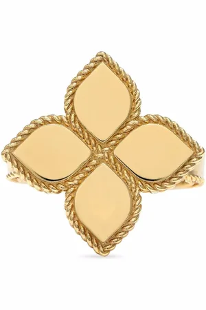 Roberto Coin Anello Princess Flower in giallo 18 carati