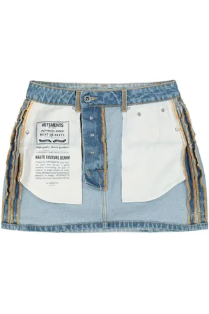 Vetements Gonna denim Inside-Out