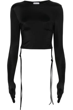 Vetements T-shirt a maniche lunghe crop