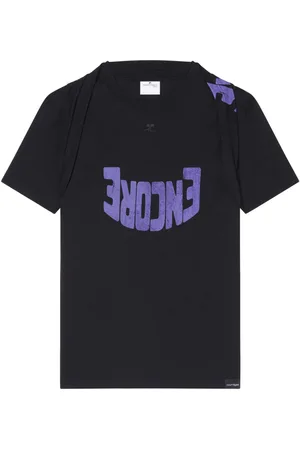 Courrèges T-shirt con stampa grafica