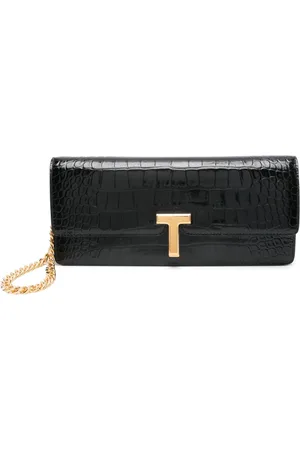 Tom Ford Clutch con effetto coccodrillo