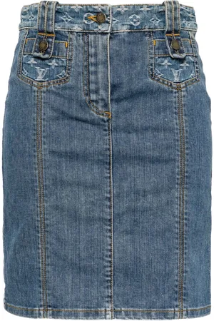 LOUIS VUITTON Gonna denim anni 