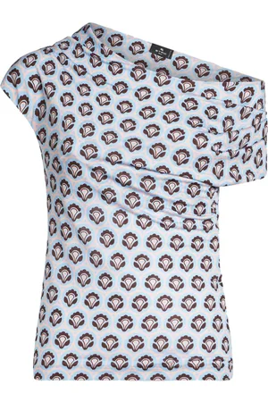 Etro Top asimmetrico con stampa astratta