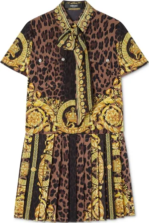 VERSACE Abito corto con stampa Wild Barocco