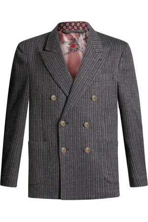 Etro Blazer doppiopetto a righe