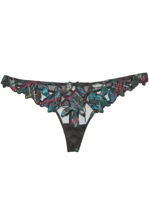FLEUR DU MAL Perizoma Lily con ricamo