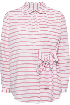 Bambah Camicia a righe con cintura