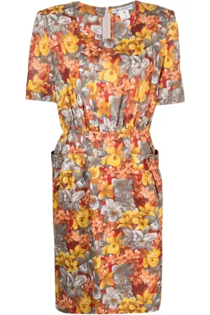 Lanvin Abito midi a fiori Pre-owned anni 