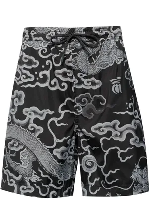 Maharishi Costume da bagno con stampa Cloud Dragon