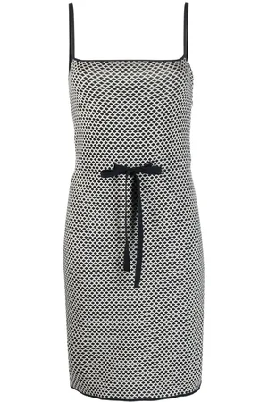 Dior Abito svasato con motivo geometrico pre-owned anni 2010