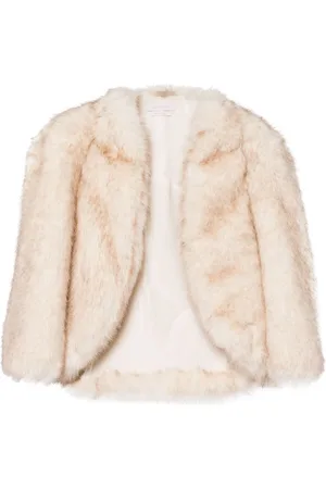 Saiid Kobeisy Giacca in finta pelliccia crop