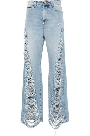 Philipp Plein Pantaloni con strappi