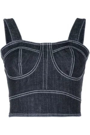 Lethicia Bronstein Top Ana denim crop