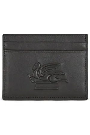 Etro Portacarte Pegaso con motivo goffrato