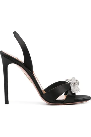 Aquazzura Sandali Very Bow Tie Crystal 105mm