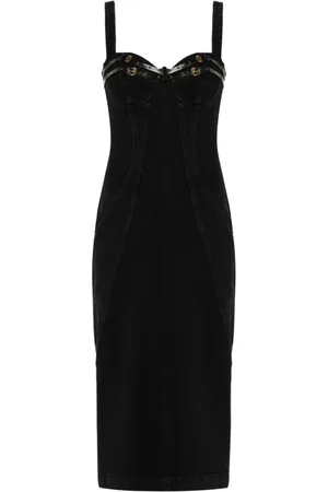 VERSACE Abito midi denim