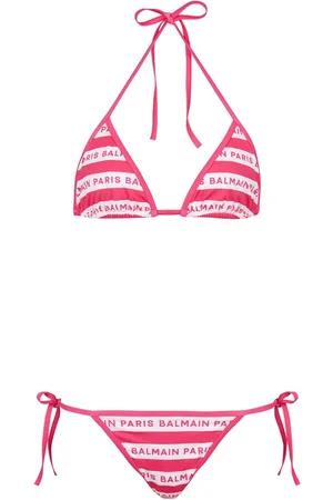 Balmain Set bikini con stampa