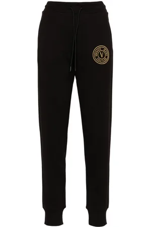 VERSACE Pantaloni sportivi con ricamo